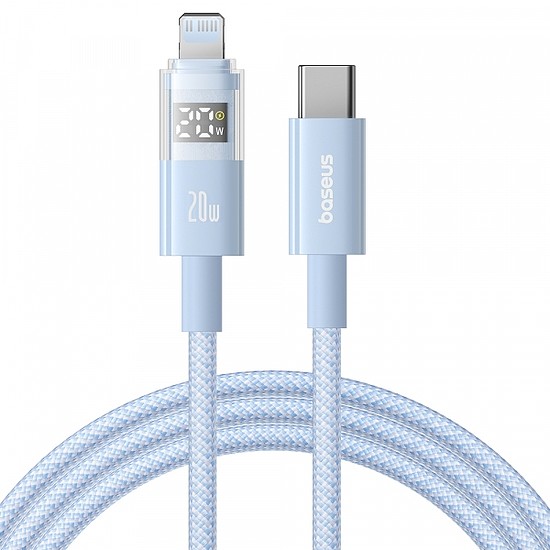 USB-C - USB-C kábel Baseus Display 2, 100W, 5A, 2m, kék P10382702311-01