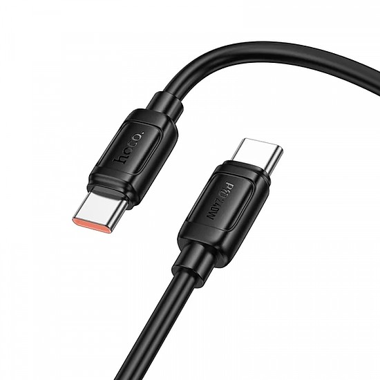 USB-C - USB-C kábel Hoco X115, 240W, 1m, fekete