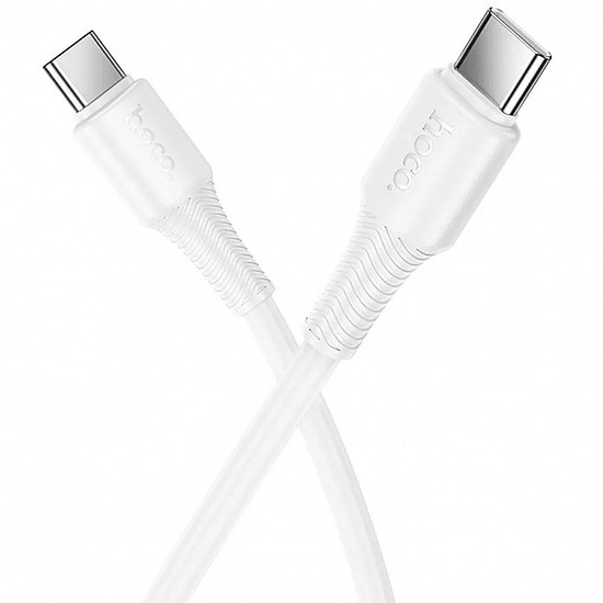 USB-C - USB-C kábel Hoco X120, 60W, 3A, 1m, fehér