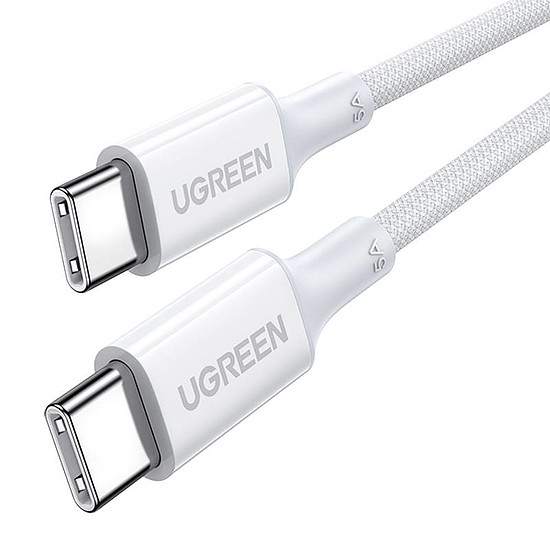 USB-C-USB-C kábel UGREEN 15267 1m, fehér (15267)