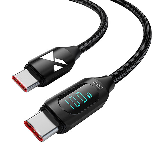 USB C - USB C kábel Wozinsky WUCCC1 PD 100W 1m - Fekete