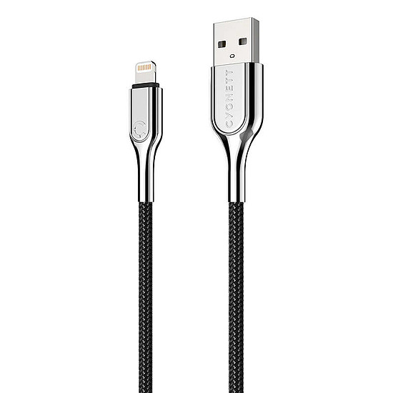 USB kábel a Lightning Cygnett Armored 12W 2m-hez, fekete (CY2670PCCAL)