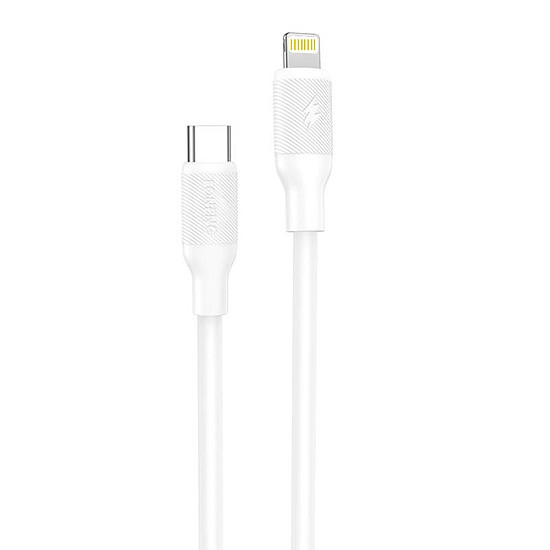 USB kábel Lightning Foneng X80-hoz, 27W, 1m, fehér (X80 Type-C to iPhone)