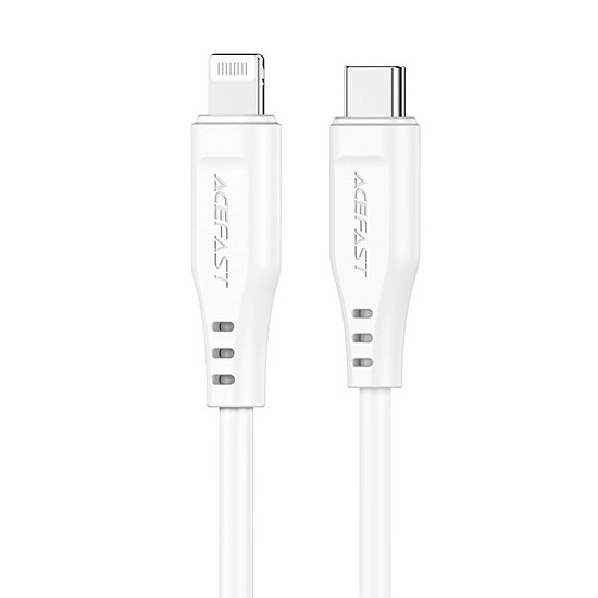 USB-kábel MFI Acefast C3-01, USB-C a Lightninghez, 30 W, 1,2 m, fehér (C3-01 white)