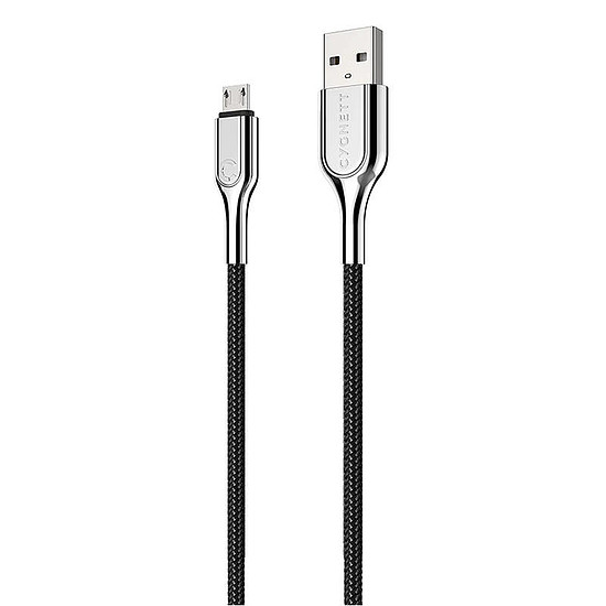 USB kábel Micro USB Cygnett Armored 12W 2m, fekete (CY2673PCCAM)