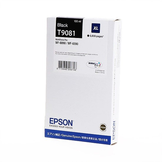 Utángyártott Epson T9081 Black tintapatron 5K 100 ml C13T908140