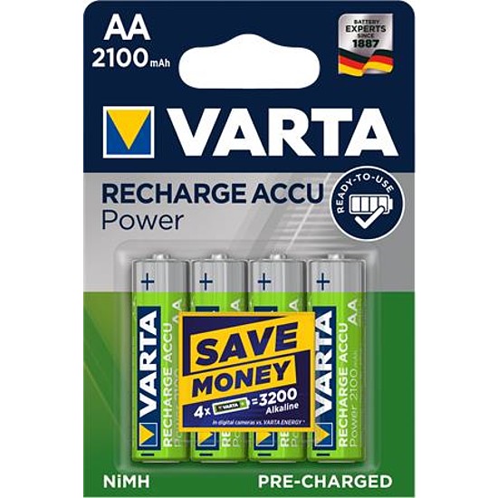 Varta Longlife Accu előtöltött tölthető elem LR6/ AA 2100 mAh 4db/bliszter