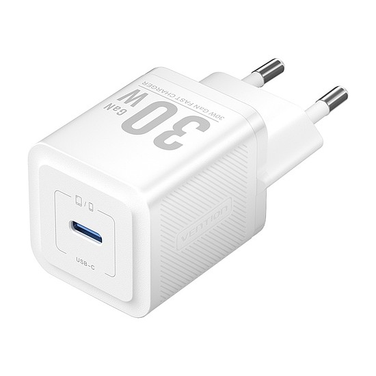 Vention FEZB0-EU USB-C GaN hálózati töltő (30W) (fehér)