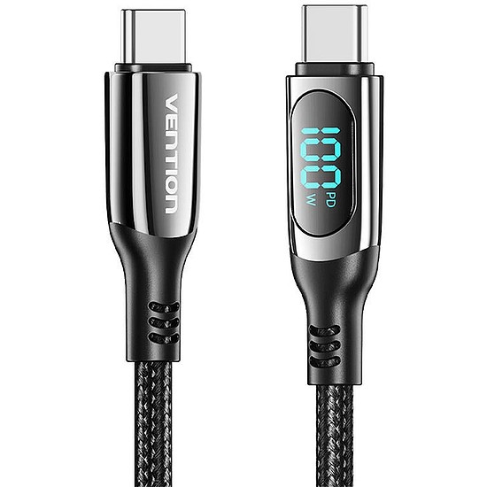Vention TAYBH USB 2.0 CC 5A 100W 2M USB kábel (fekete)