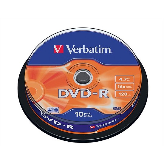 Verbatim AZO DVD-R 4,7GB 16x henger 10db 43523