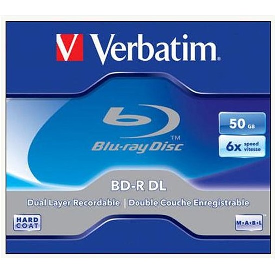 Verbatim Blu-Ray Disc BD-R50 50GB 6x CD tok 43748