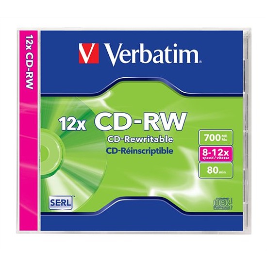 Verbatim CD-RW 700MB 80min 8-10x CD tok 43148