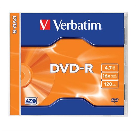 Verbatim DVD-R 4,7 GB 16x CD tok 43519