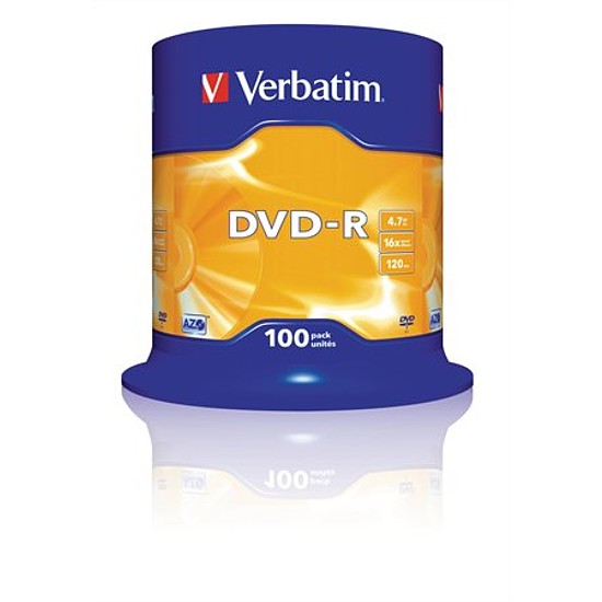Verbatim AZO DVD-R 4,7GB 16x henger 100db 43549