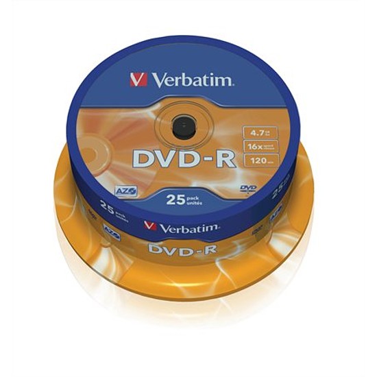 Verbatim AZO DVD-R 4,7GB 16x henger 25db 43522