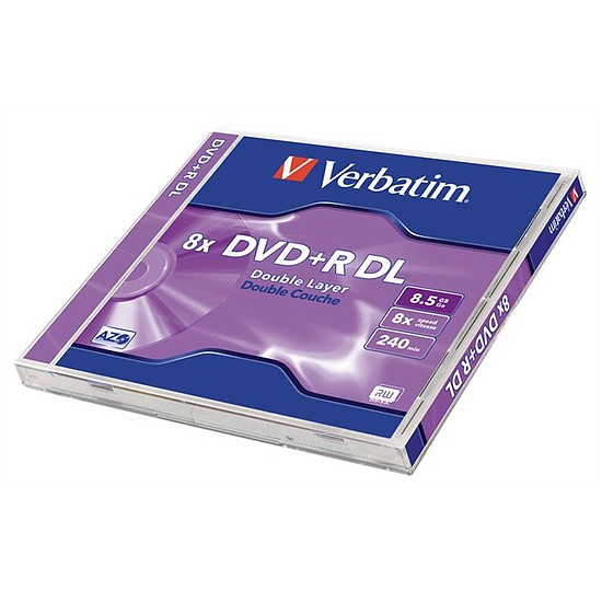 Verbatim DVD+R 8,5GB 8x kétrétegű CD tok 43541