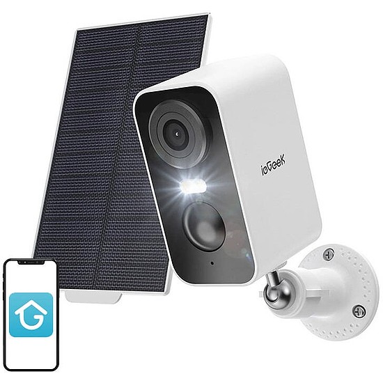 Vezeték nélküli 3MP WiFi kültéri kamera ieGeek ZS-GX3S fehér napelemmel (ZS-GX3S White)