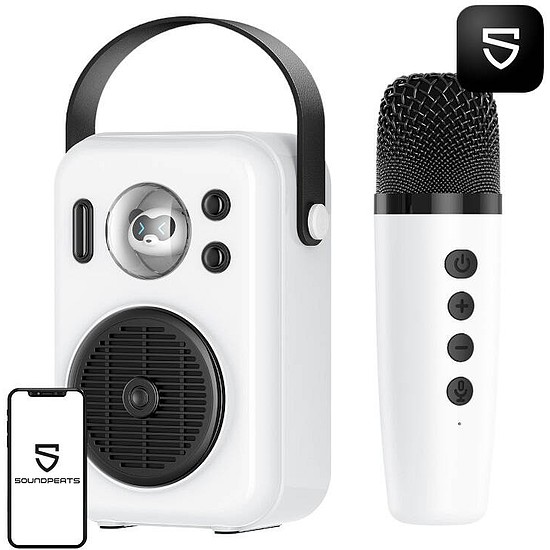 Vezeték nélküli Bluetooth hangszóró Soundpeats Hi-sing fehér (Hi-sing white new)
