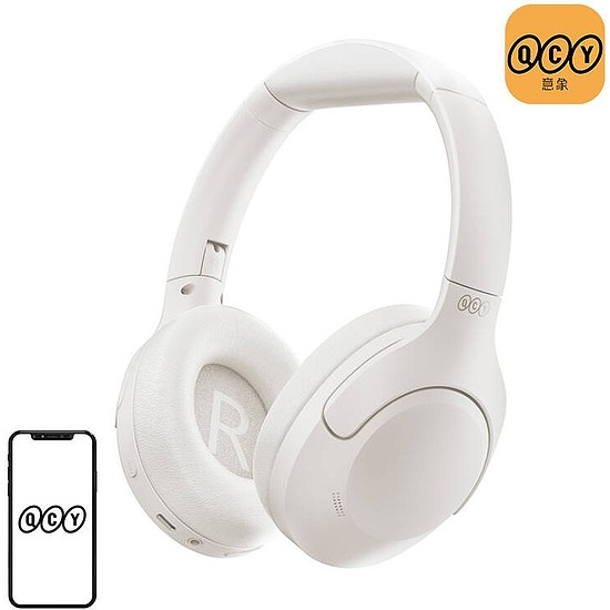 Vezeték nélküli fejhallgató QCY H3 lite, ANC fehér (H3 Lite white)