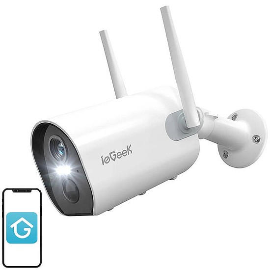 Vezeték nélküli WiFi kültéri kamera ieGeek ZS-GX2S fehér 5200mAh (ZS-GX2S White)