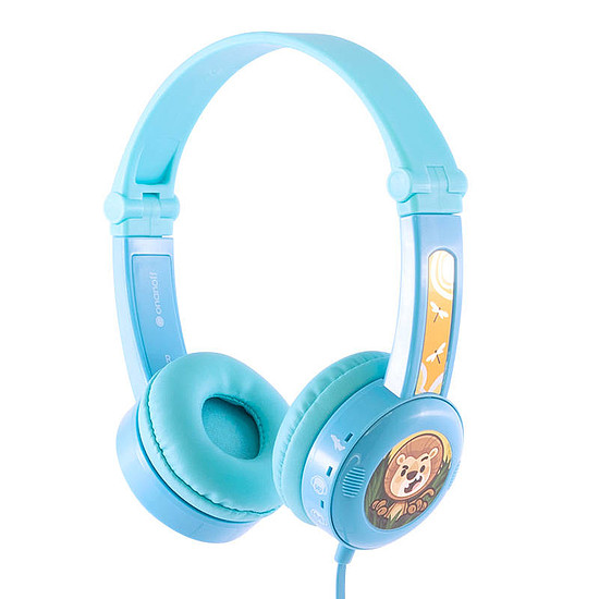 Vezetékes fejhallgató gyerekeknek Buddyphone Travel, kék (BP-TRAVEL-BLUE)