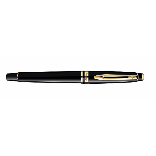 Waterman Expert III töltőtoll lakk fekete, arany klipsz S0951640