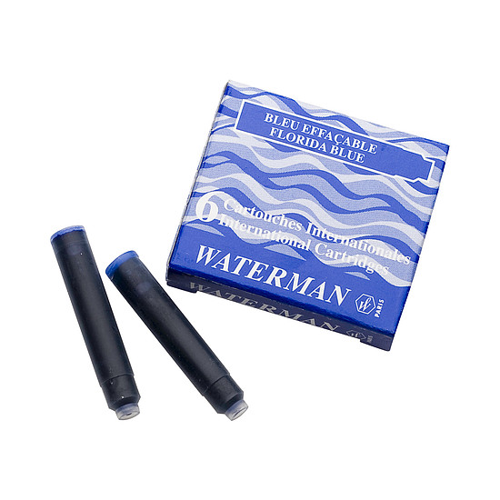 Waterman töltőtollpatron fekete hosszú 8db/doboz S0110850