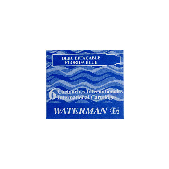Waterman töltőtollpatron kék rövid 6db/doboz S0110950