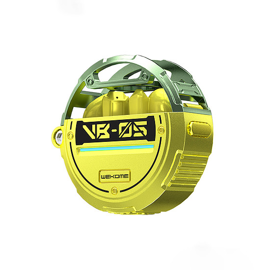 WEKOME VB05 Vanguard Series - Bluetooth V5.3 TWS vezeték nélküli fejhallgató töltőtokkal zöld (WK-VB05_GREEN)