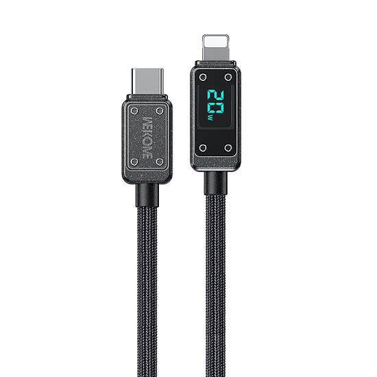 WEKOME WDC-08 Vanguard Series - USB-C villámgyors töltéshez PD 20 W 1 m-es csatlakozókábel Tarnish (WK-WDC-08_TARNISH)