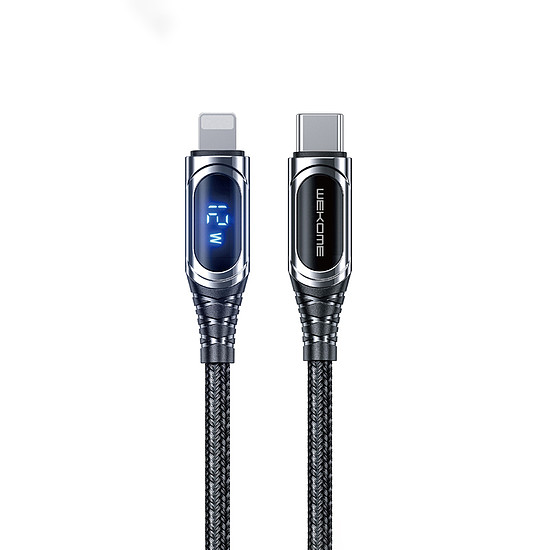 WEKOME WDC-167 Sakin Series - USB-C villámgyors töltéshez PD 20 W csatlakozókábel 1 m tornish (WK-WDC-167)