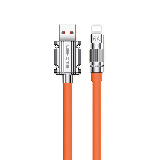 WEKOME WDC-186 Wingle Series - USB-A-villámgyors töltő csatlakozókábel, 1 m narancs (WK-WDC-186_01_ORANGE)