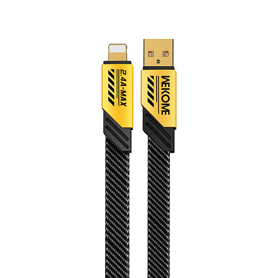 WEKOME WDC-190 mecha sorozat - USB-A villámgyors töltés csatlakozókábel 1 m sárga (WK-WDC-190_01_YELLOW)