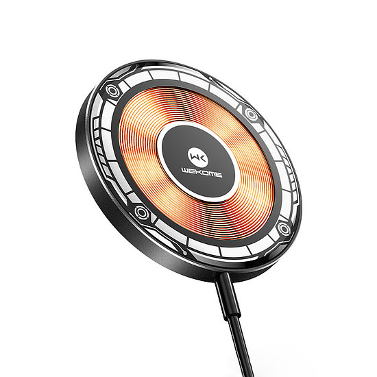 WEKOME WP-U99 Vanguard Series - MagSafe 15W induktív töltő fekete (WK-WP-U99)