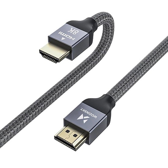 Wozinsky kábel HDMI 2.1 8K 60 Hz 48 Gbps / 4K 120 Hz / 2K 144 Hz 5 m ezüst (WHDMI-50)