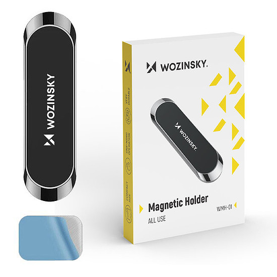 Wozinsky mágneses műszerfalra ragasztó, fekete (WMH-01)