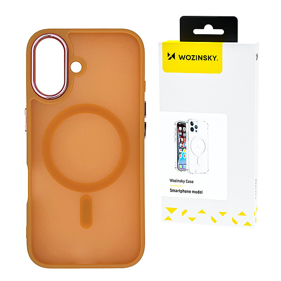 Wozinsky MagSafe divattok Samsung Galaxy S25-höz - narancssárga