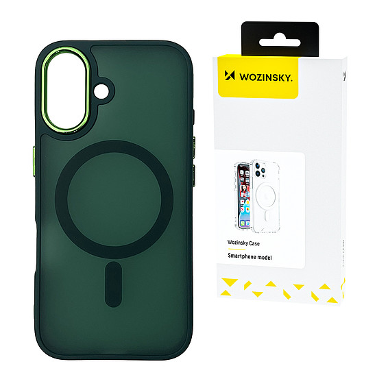 Wozinsky MagSafe divattok Samsung Galaxy S25-höz - zöld