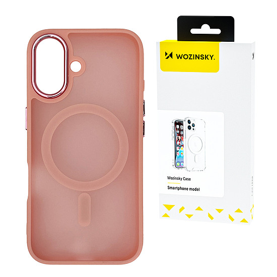 Wozinsky MagSafe divattok Samsung Galaxy S25 Ultra készülékhez - rózsaszín
