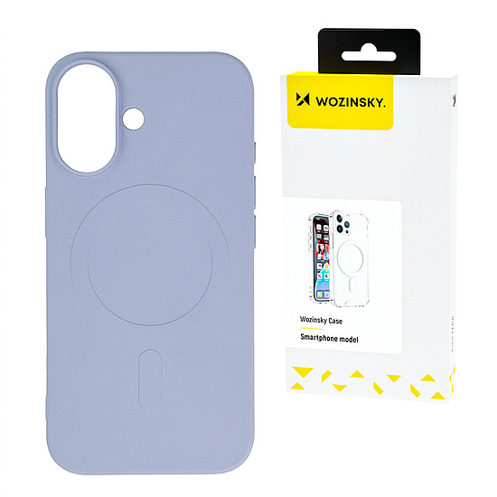 Wozinsky MagSafe szilikontok, kompatibilis Samsung Galaxy S24 FE-vel - lila