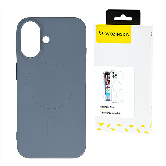 Wozinsky MagSafe szilikontok, kompatibilis Samsung Galaxy S24 FE-vel - szürke