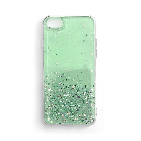 Wozinsky Star Glitter Shining Cover iPhone 12 Pro Max telefonhoz zöld