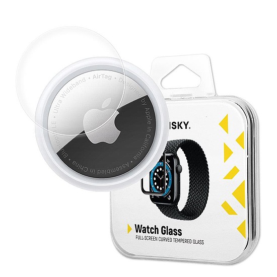 Wozinsky Watch Glass hibrid AirTag üveg fekete