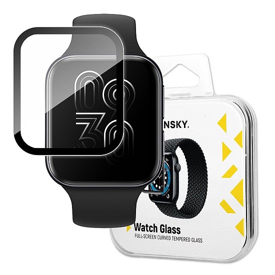 Wozinsky Watch Glass hibrid üveg Oppo Watchhoz 46 mm fekete