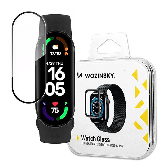 Wozinsky Watch Glass hibrid üveg Xiaomi Mi Band 6 fekete fekete
