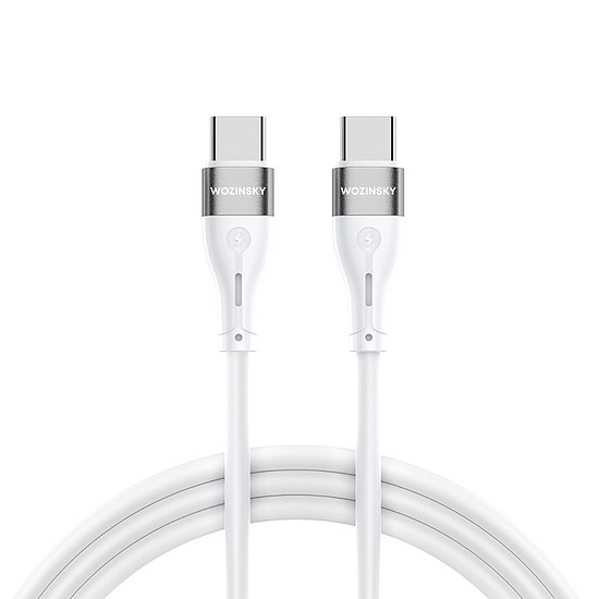 Wozinsky WSTCC2 USB-C / USB-C PD 65W kábel 2 m - fehér