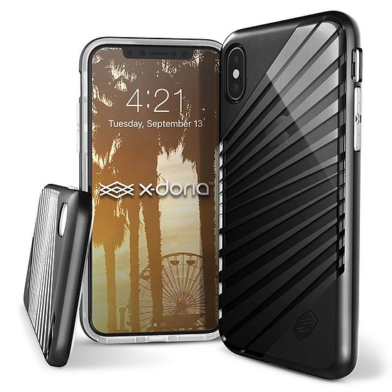 X-Doria Revel Lux - tok iPhone X-hez Black Rays (460866)