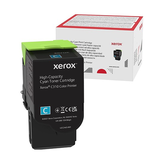 Xerox C310 C315 Cyan lézertoner eredeti 5,5K 006R04369
