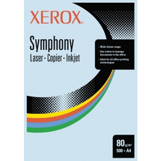 Xerox Symphony A4 80gr. színes fénymásolópapír 5x50 ív közepes mix 250 ív / csomag / 94183