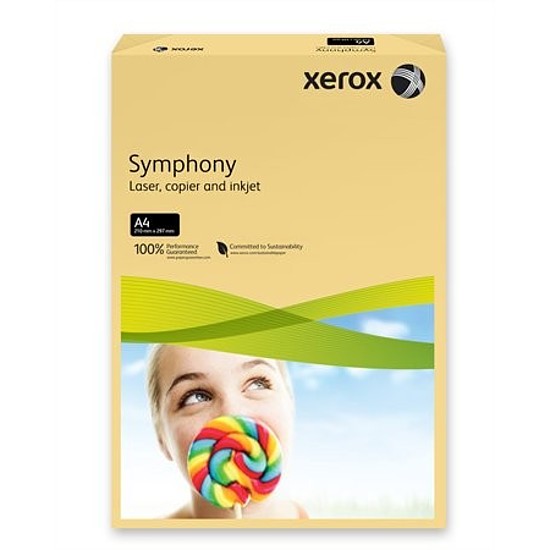 Xerox Symphony A4 80gr. színes fénymásolópapír pasztell közép vajszín 500 ív / csomag / 93974